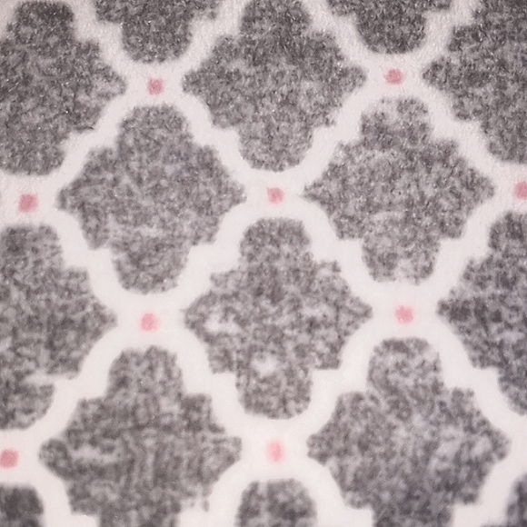 Nautica super soft long sleeve 3/4 button down grey/white patterned pajama set - Picture 2 of 8